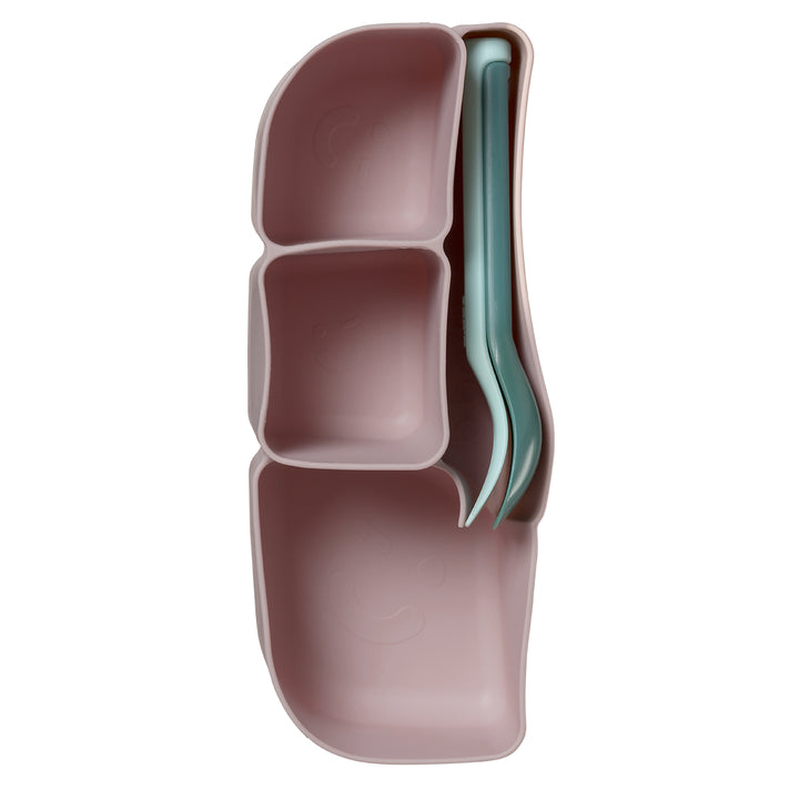 b.box Silicone Lunchbox Bento Tray - Berry