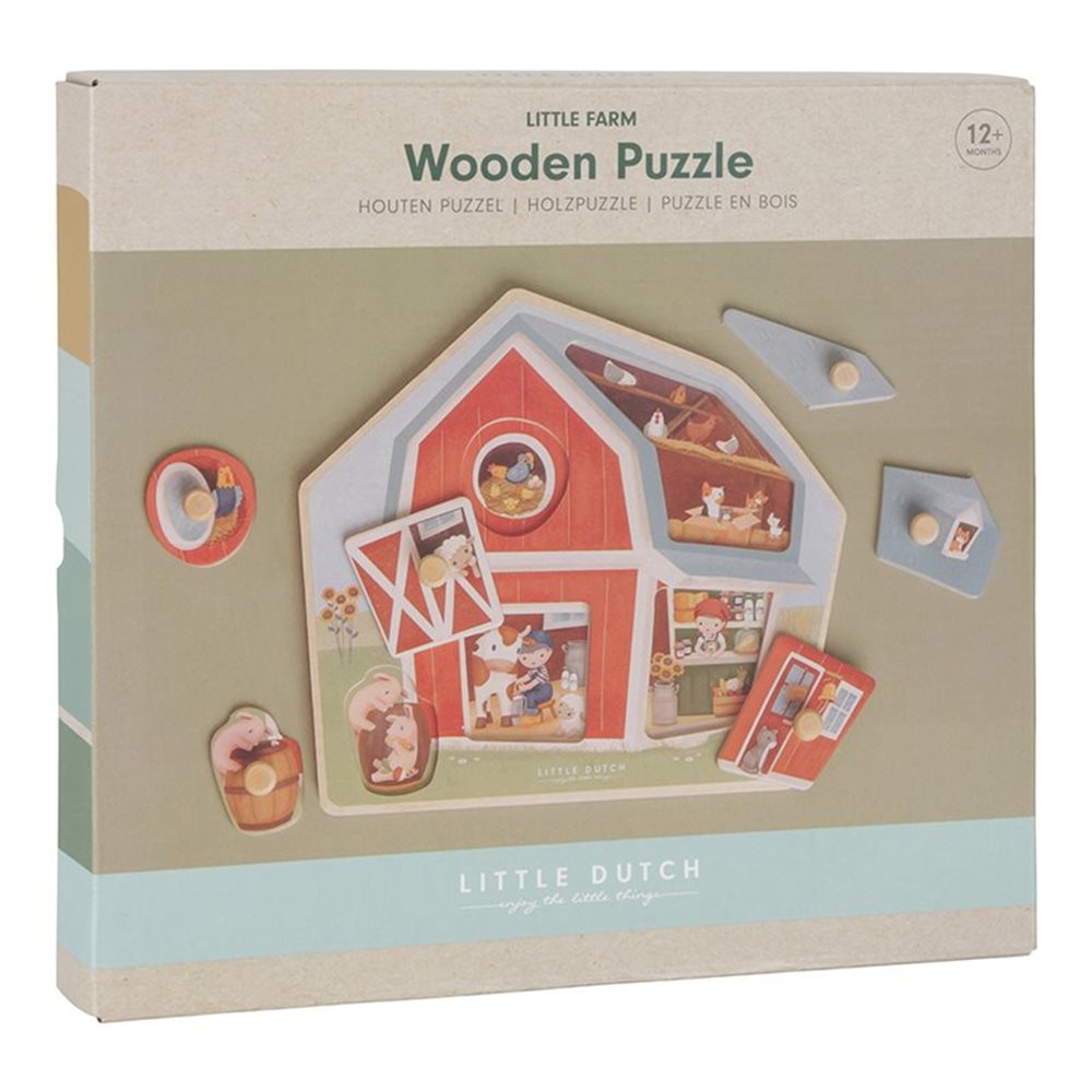 Little Farm Wooden Farmhouse Puzzle