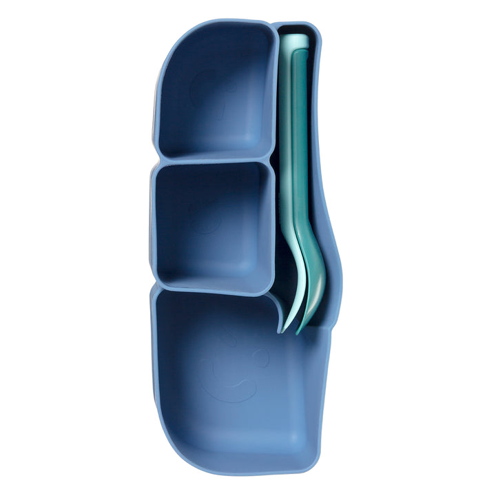 b.box Silicone Lunchbox Bento Tray - Ocean