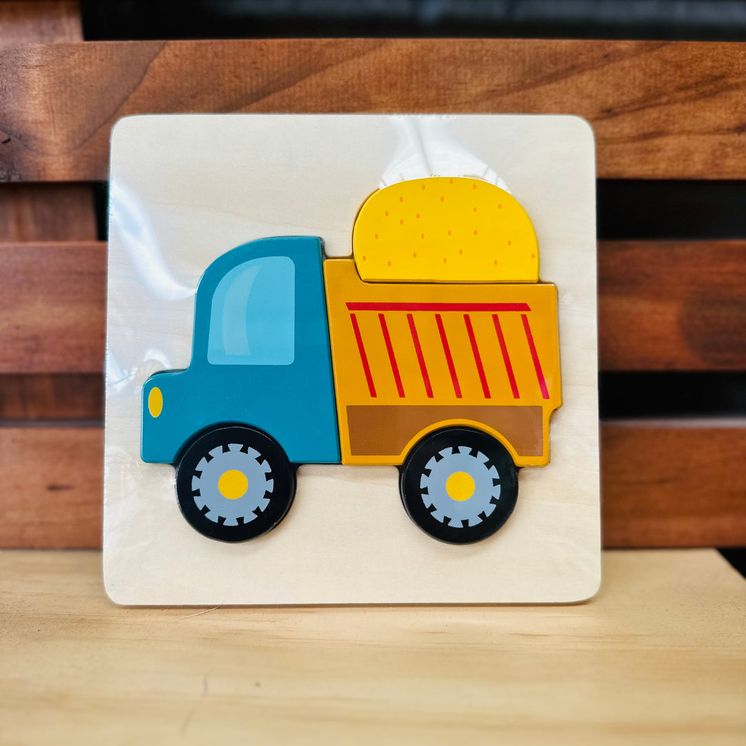 Chunky Wooden Toddler Puzzles - Transport