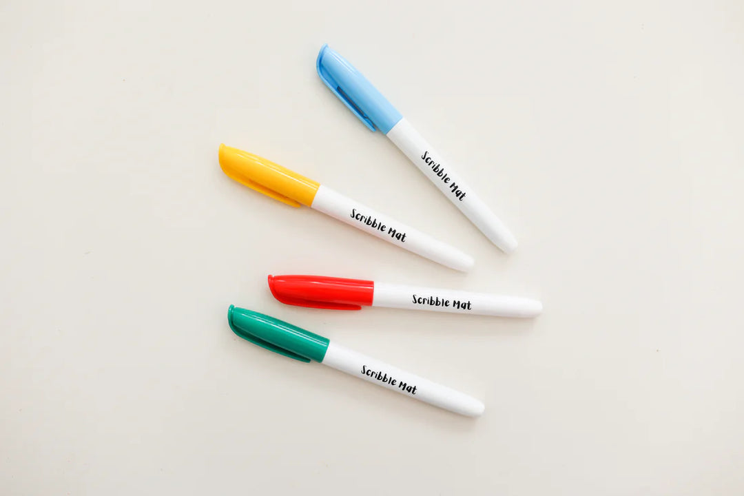 Scribble Mat Pens 4 Pack