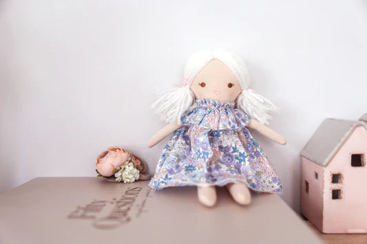 Alimrose Mini Matilda Asleep Awake 24cm Lilly Blue