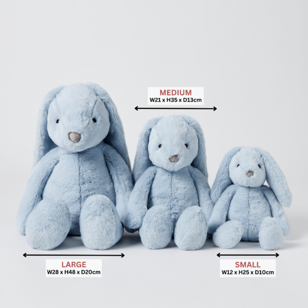 Jiggle & Giggle 48cm Bunny Plush Toy - Pale Blue