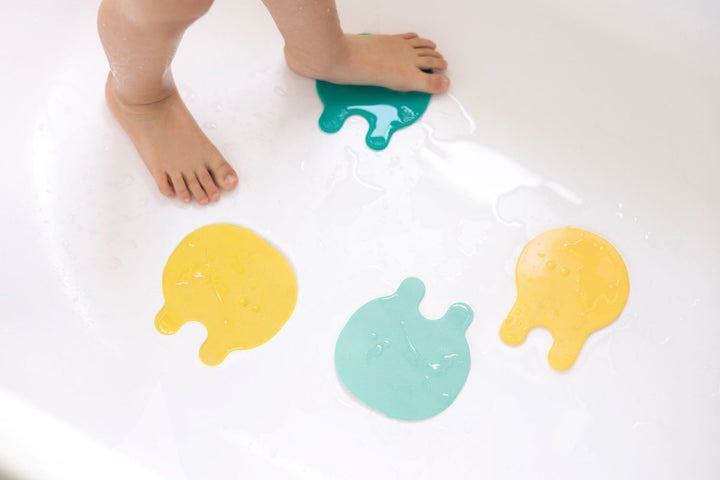 Quut Grippi Jellyfish Bath Safety Grips - Minty Yellow