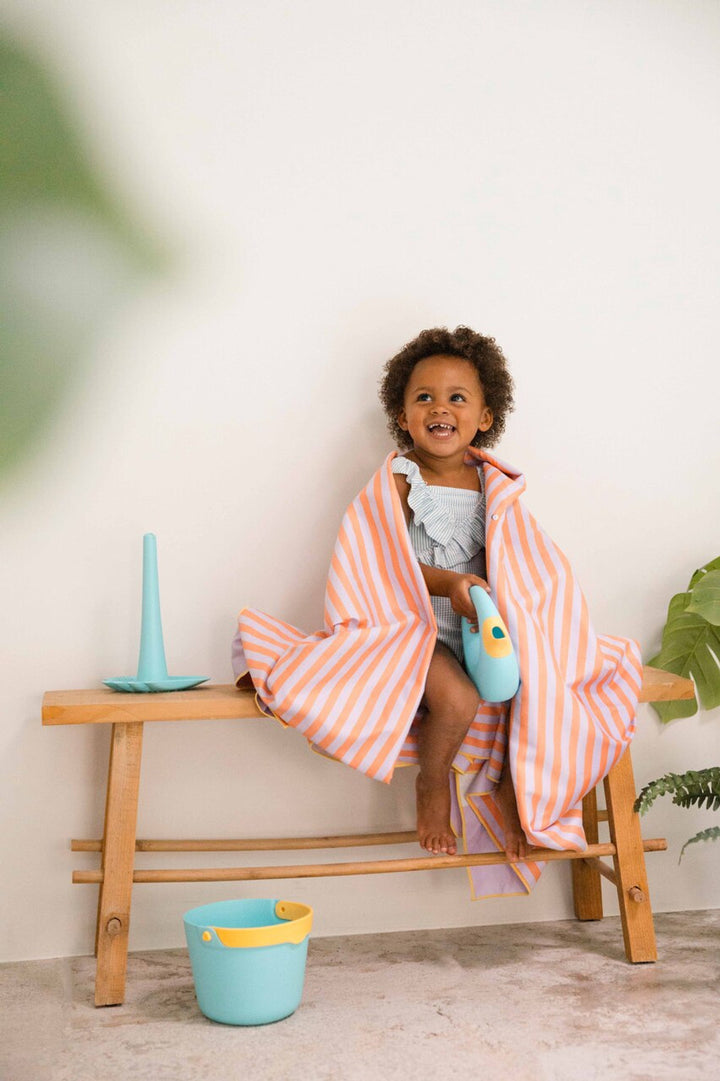 Quut Play Towel - Road & Lavender Stripe