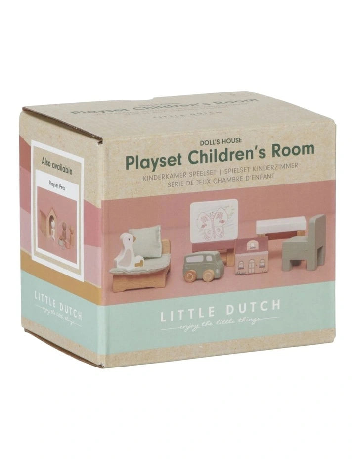 Little Dutch Doll's House Children's Room Play Set