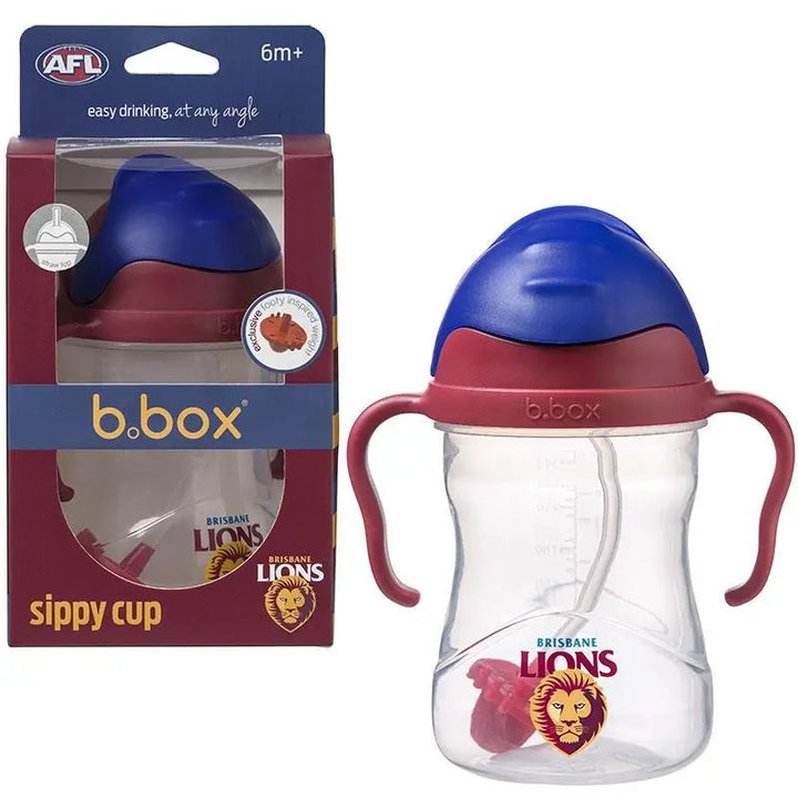 bbox ALF Weighted Straw Sippy Cup 240ml - Brisbane Lions