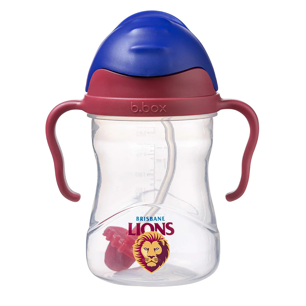 bbox ALF Weighted Straw Sippy Cup 240ml - Brisbane Lions