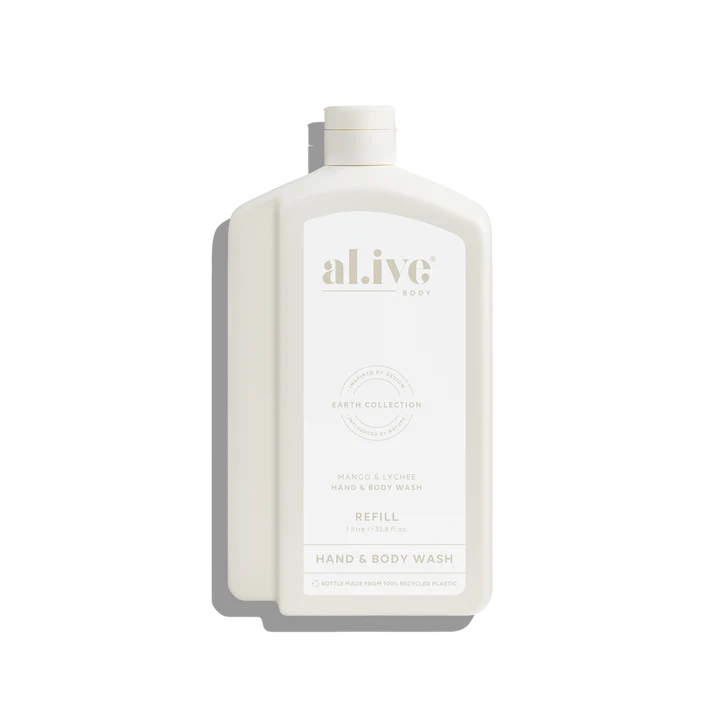 al.ive Hand & Body Wash 1L Refill - Mango & Lychee