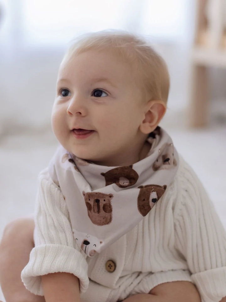 Bambella Bandana Bibs 2 Pack | Bear in There & Oat