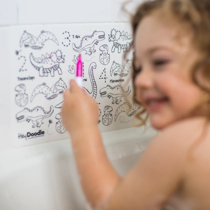 Mini Colouring & Doodle Mat - Dino Roar