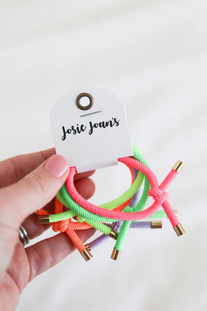 Josie Joan's Hair Tie Essentials Set of 5 | Neon Nora