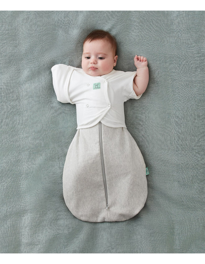 ergoPouch  Grey Marle Cocoon Swaddle Sleep Starter Pack  1.0 TOG | 0-3 Months