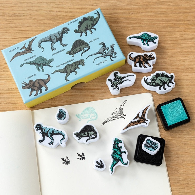 Mini Stamp Set - Prehistoric Dinosaurs