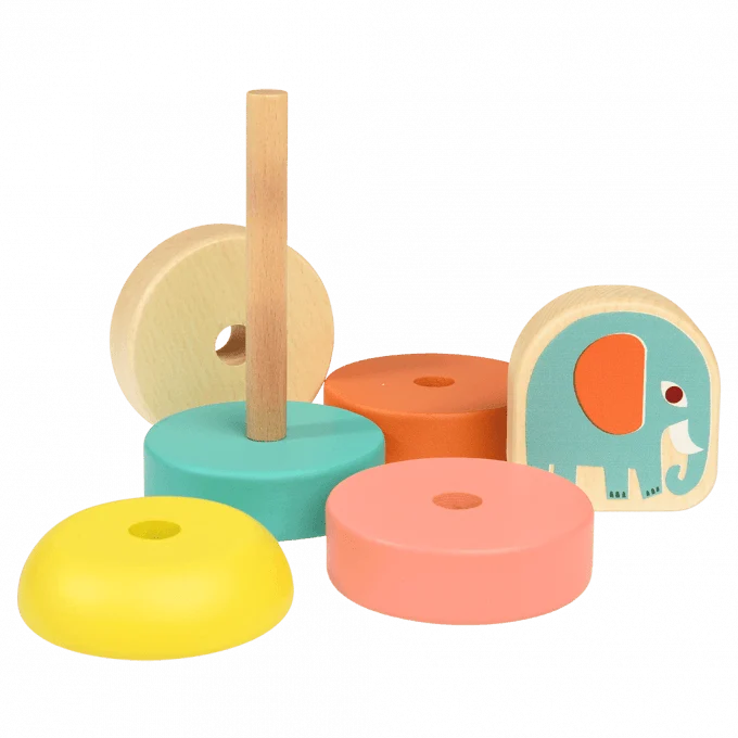 Rex London Wooden Toy - Wild Wonders Stacker
