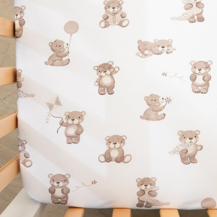 Cot Fitted Sheets 2 Pack - Cuddly Bear
