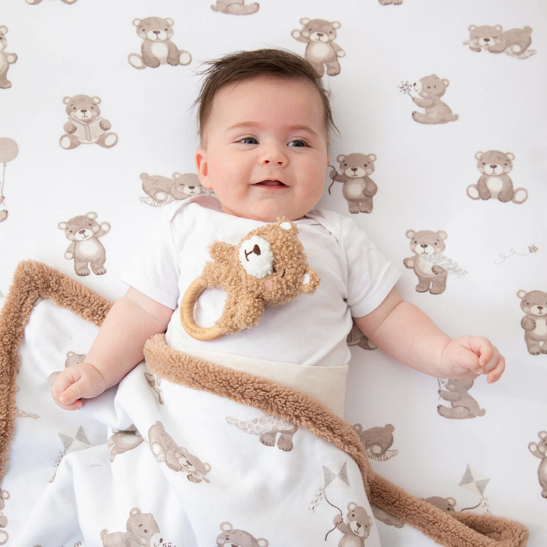 Cot Fitted Sheets 2 Pack - Cuddly Bear