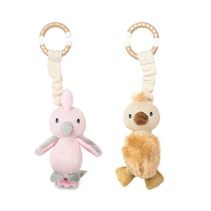 Pram/Stroller Toys - Galah & Emu