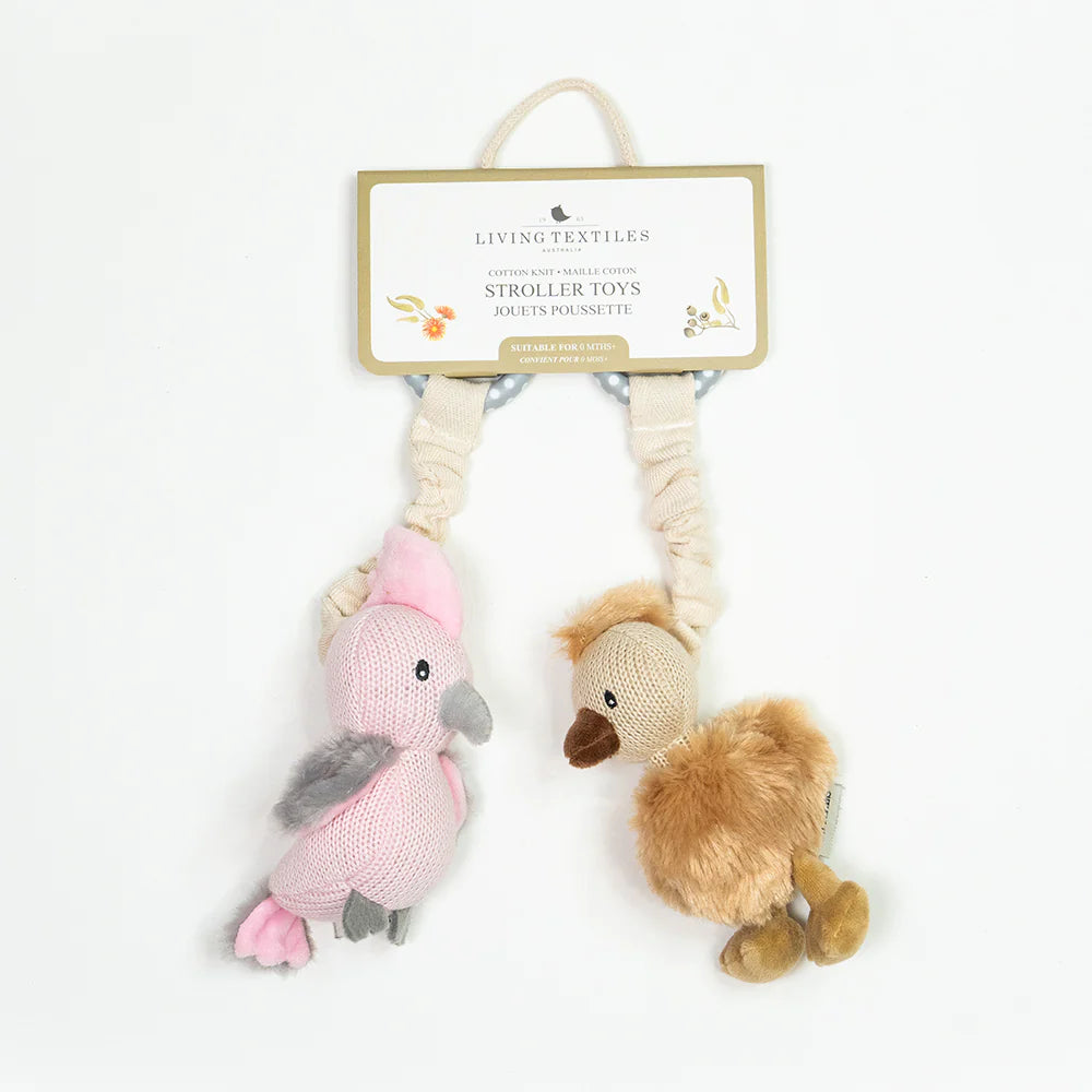 Pram/Stroller Toys - Galah & Emu