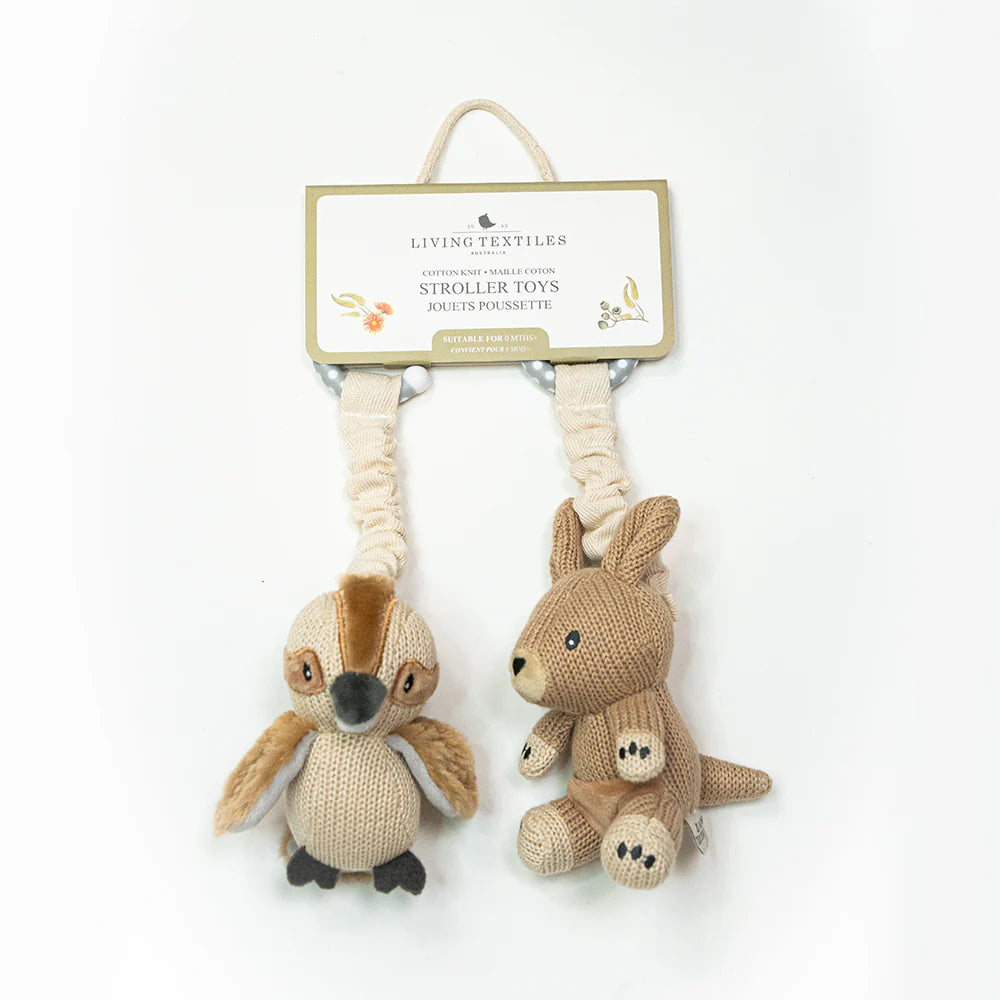 Pram/Stroller Toys - Kangaroo & Kookaburra