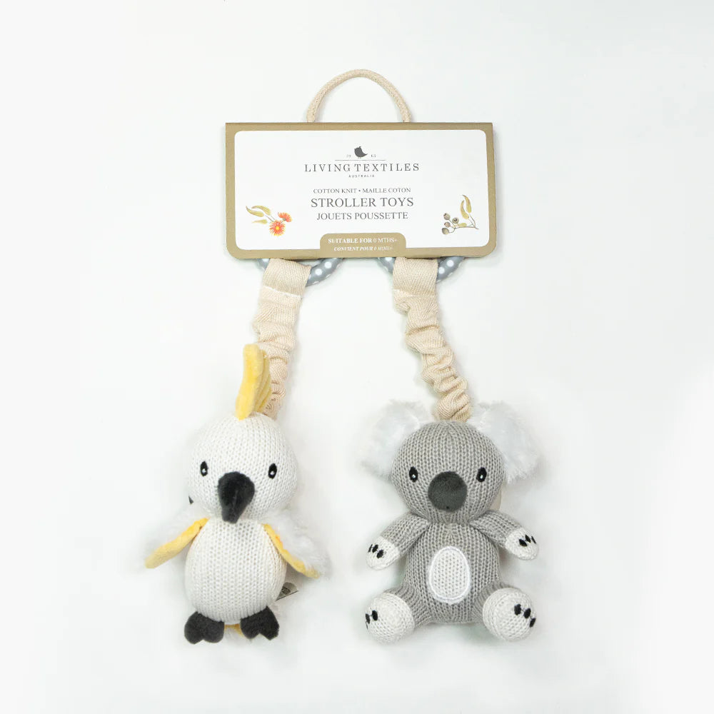 Pram/Stroller Toys - Koala & Cockatoo