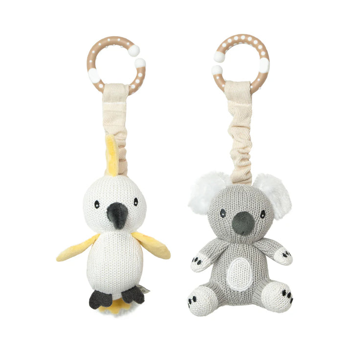 Pram/Stroller Toys - Koala & Cockatoo