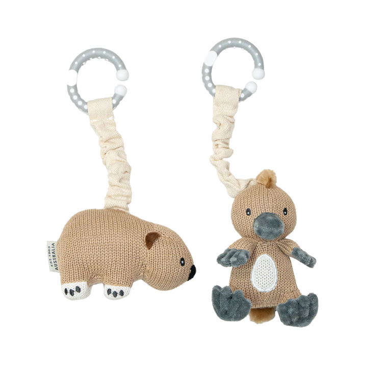 Pram/Stroller Toys - Platypus & Wombat