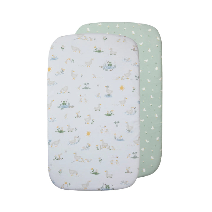 Bedside Bassinet/ Co Sleeper Fitted Sheets 2 Pack - Goosey Goosey