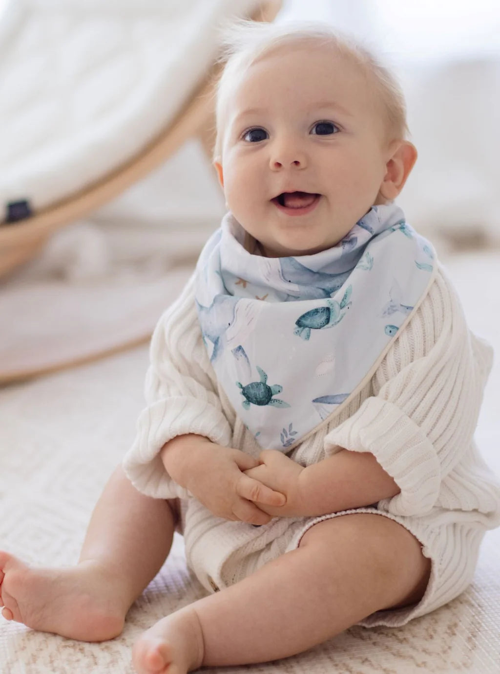 Bambella Bandana Bibs 2 Pack | Turtle Bay & Sky Blue