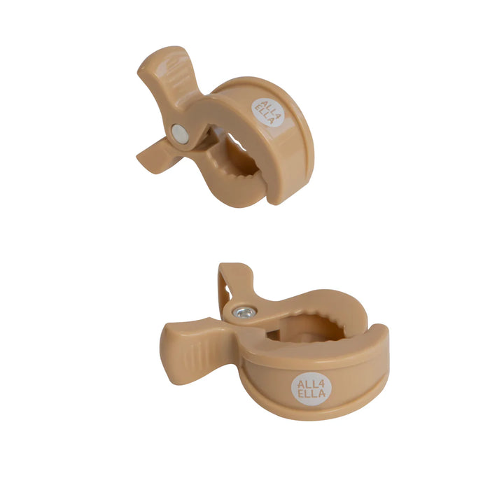 All4Ella Pram Pegs 2 Pack - Sand