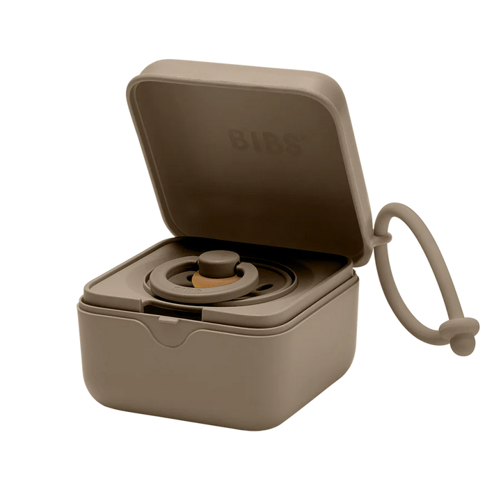 BIBS Paci Pod Pacifier Box - Dark Oak