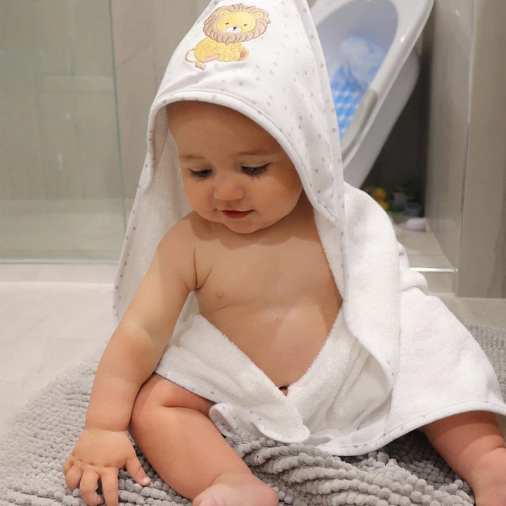 Baby Hooded Towel - Savanna Babies/Lion