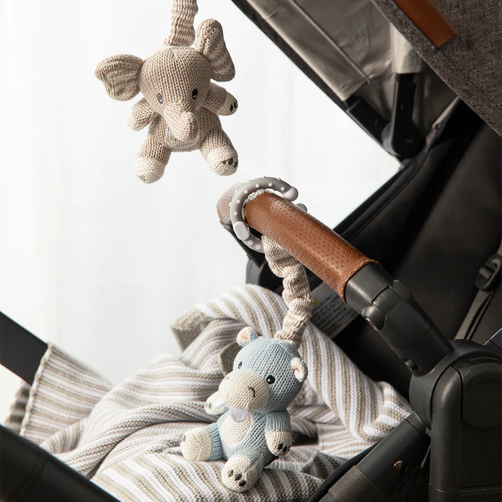 Pram/Stroller Toys - Elephant & Hippo