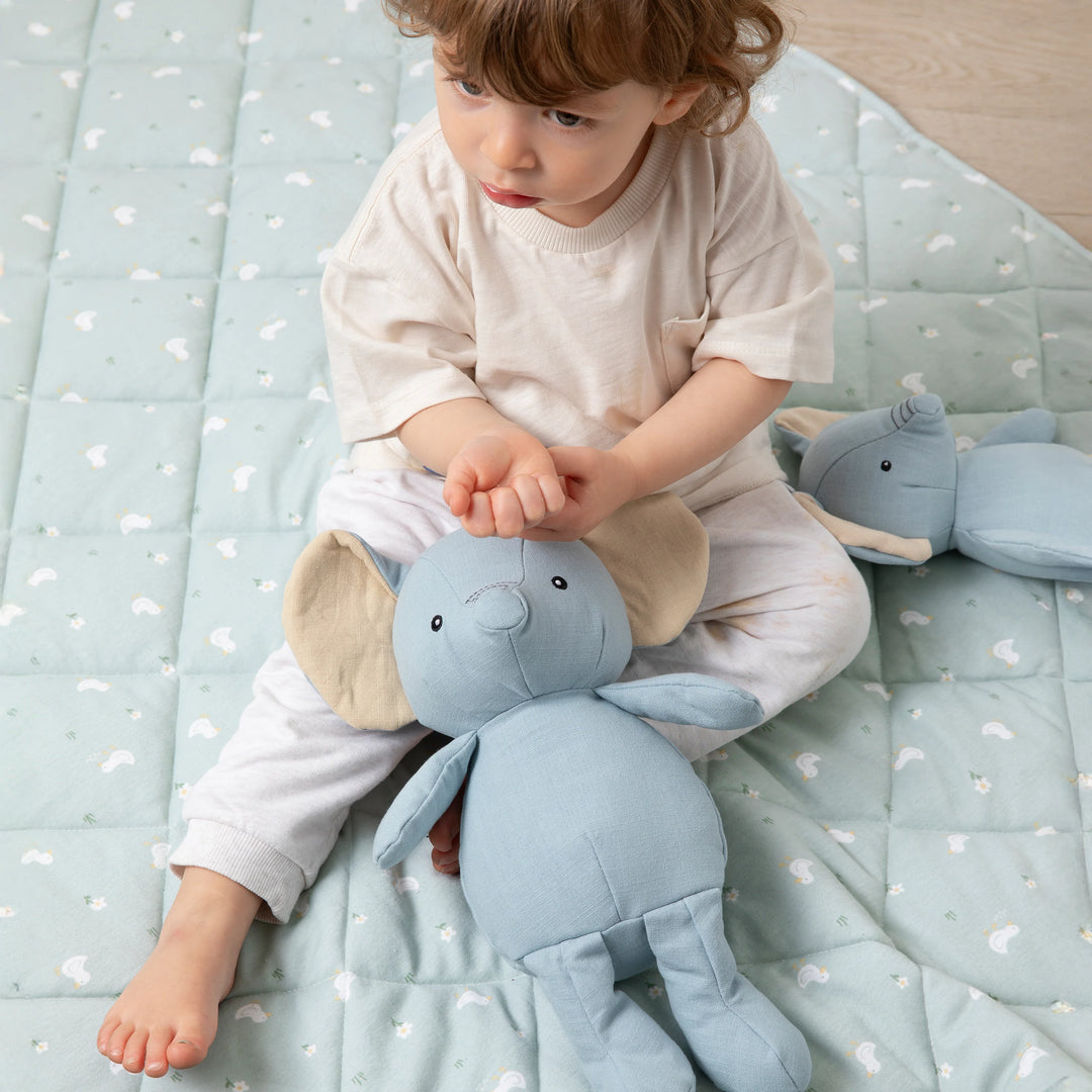 Linen Plush Toy - Large Eddie the Elephant