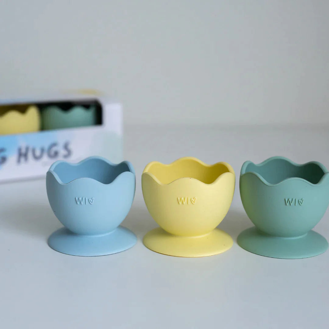 Wild Indiana Egg Hugs Silicone Egg Cups - Blue Pastel