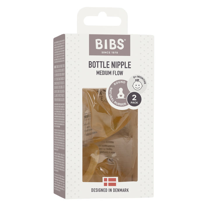 BIBS Bottle Latex Nipple 2 Pack | Assorted