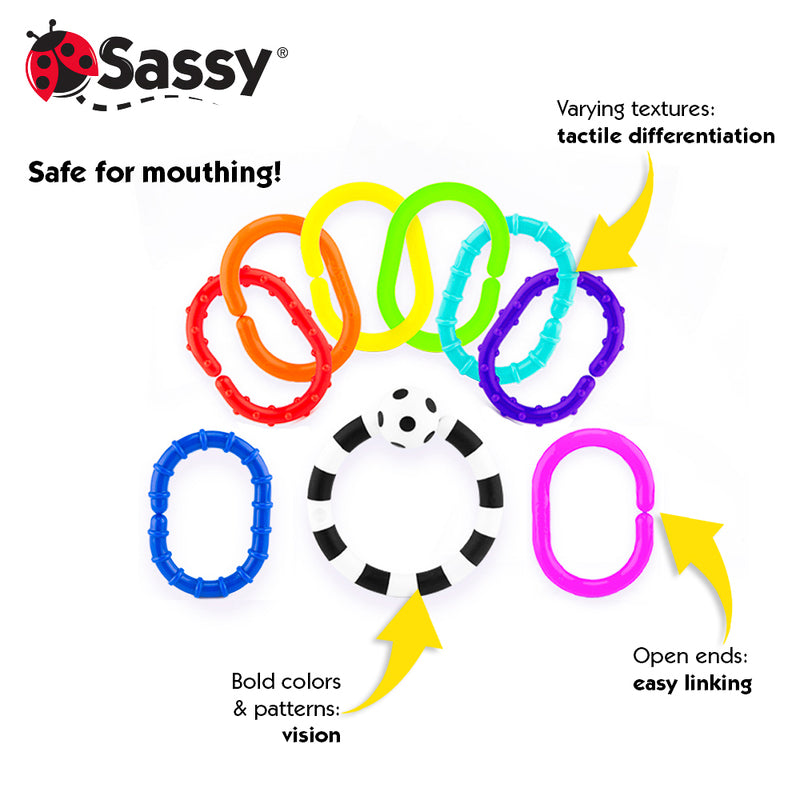Ring O Links Textured Teether Rings