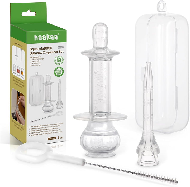 Haakaa SqueezieDose Silicone Dispenser Set