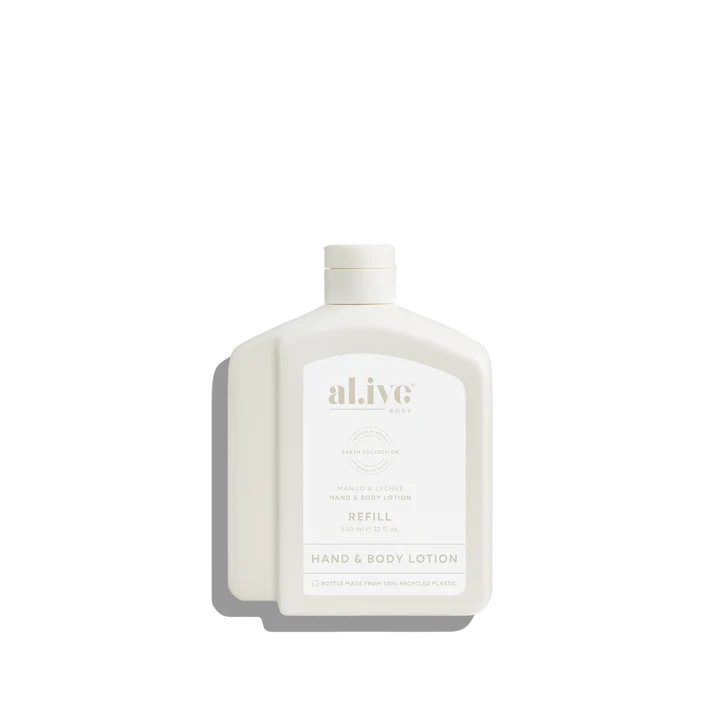 al.ive Hand & Body Lotion 650ml Refill - Mango & Lychee