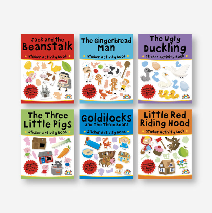 6 in 1 Activity & Sticker Suitcase - Fairytales