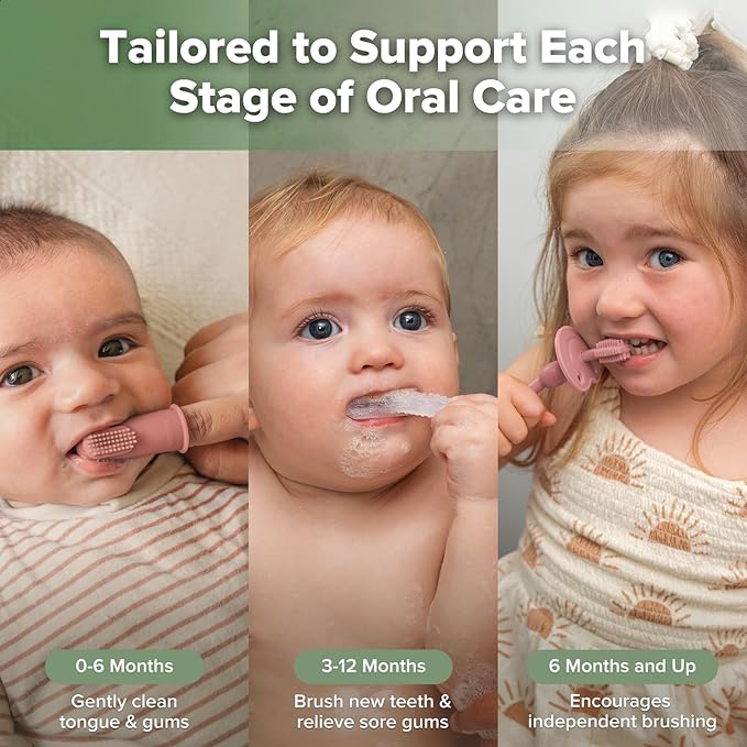 Haakaa 3 Stage Oral Care Set - Blush