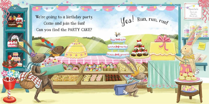 We're Going to a Birthday Party: A Lift-the-Flap Adventure Book