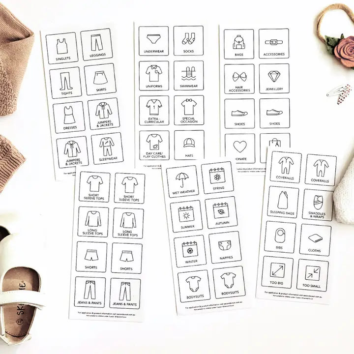 Second Scout Clothing Storage Labels