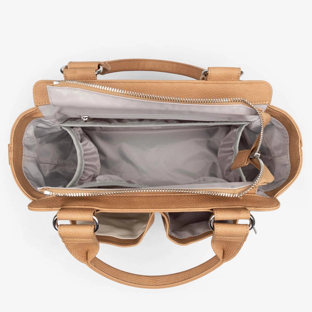 Vanchi Amelia Convertible Nappy Bag/ Pram Caddy - Camel