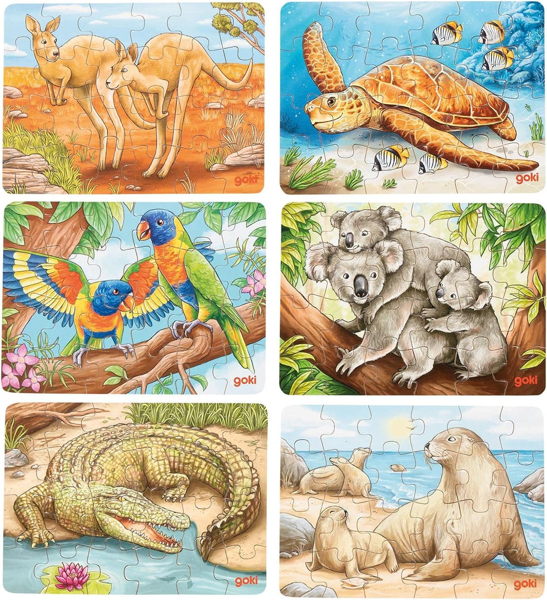 Mini 24 Piece Puzzle Sets - Australian Animals
