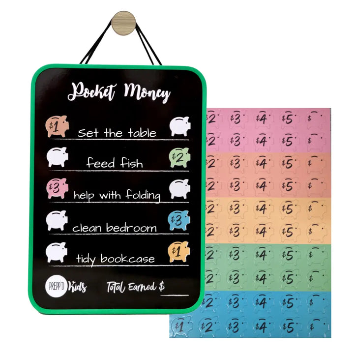 Preppd Kids Pocket Money Hanging Chart