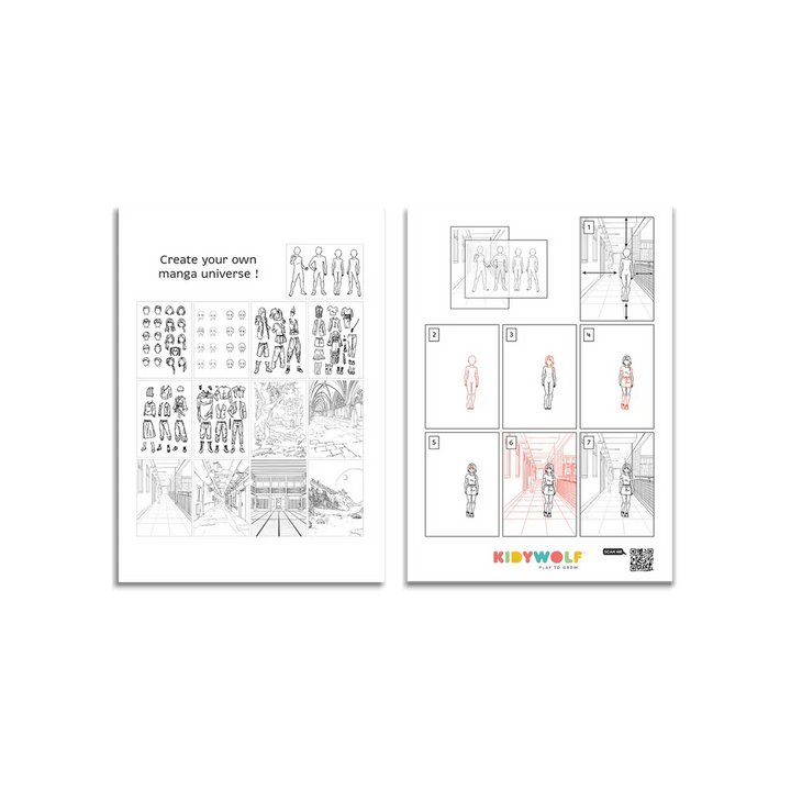 KIDYDRAW-PRO Portable LCD Drawing Tablet - Manga