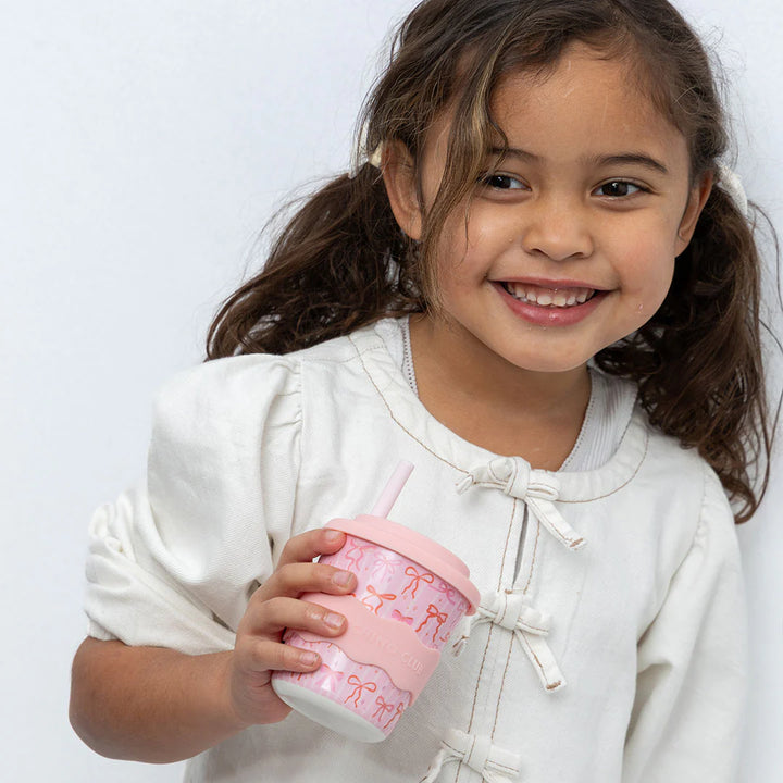 Bows Kids Keep Cup 240ml + Straw