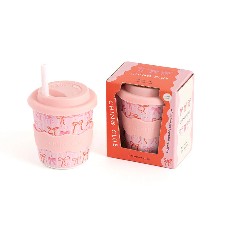 Bows Kids Keep Cup 240ml + Straw