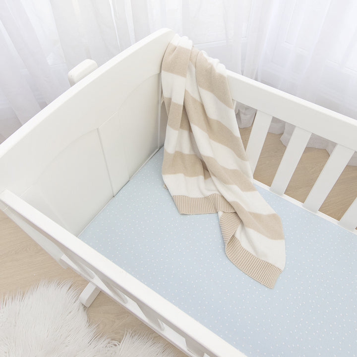 Bassinet Fitted Sheets 2 Pack - Mason & Blue Confetti